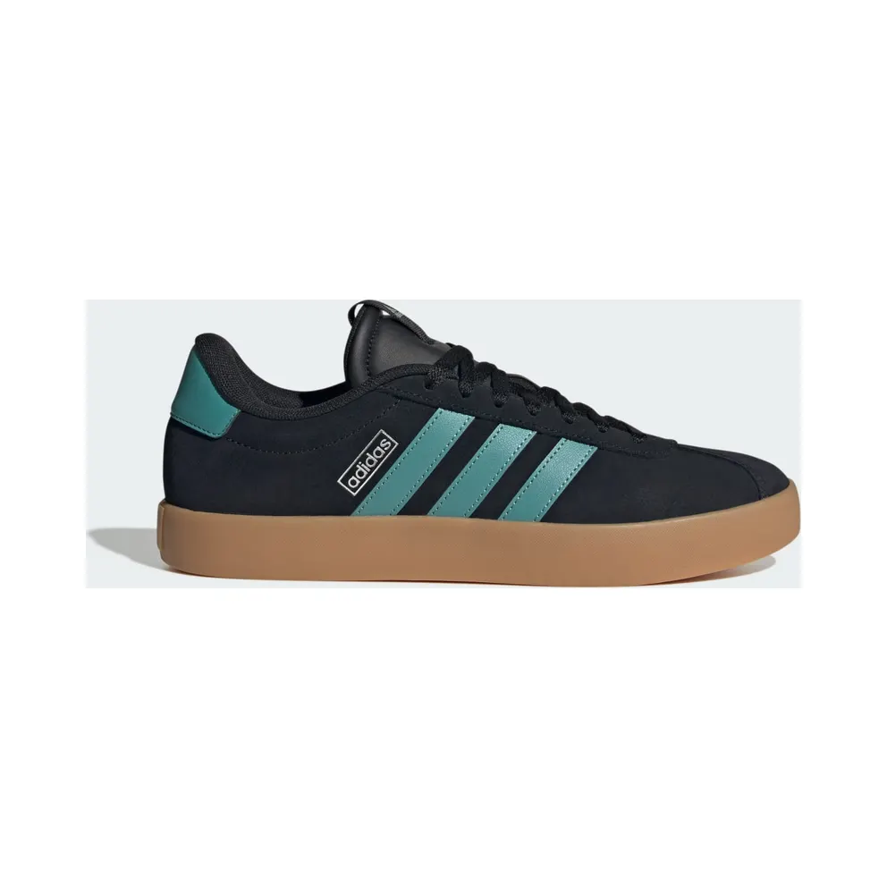 Adidas VL Court 3.0 Core Black / Powder Teal / Silver Metallic (JR8653)