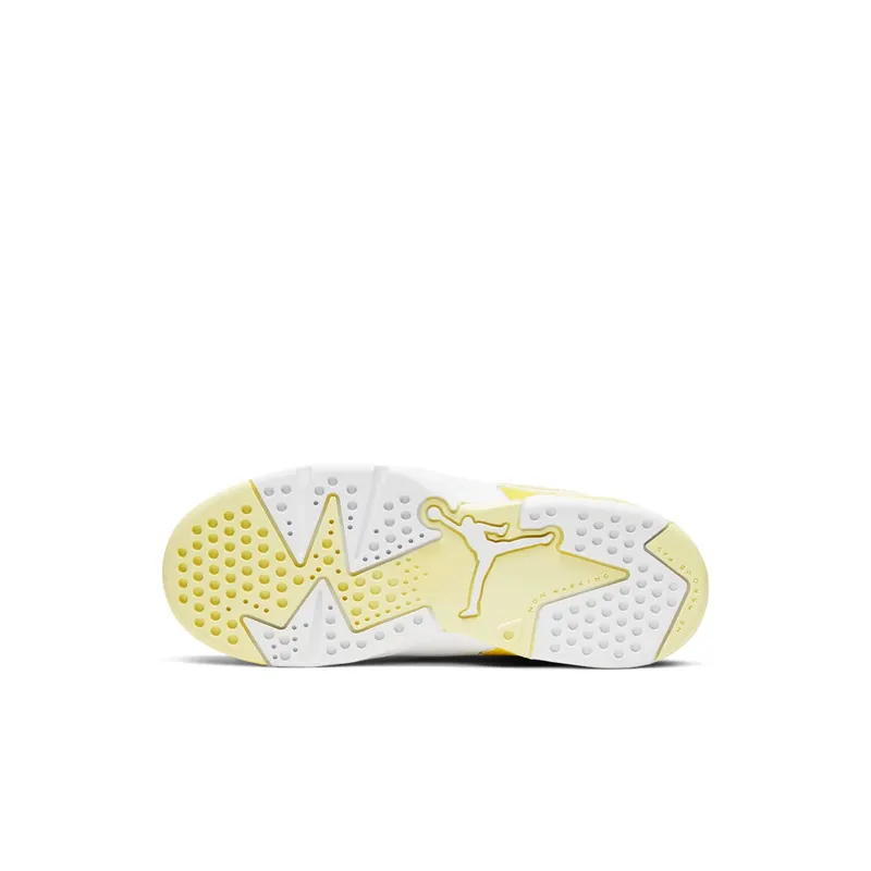 Jordan 6 Retro Dynamic Yellow Floral (PS) Citron Tint/Dynamic Yellow-Black-White (543389-800)