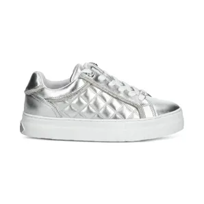 GUESS USA Gesteppte Sneakers im Metallic-Look – Silber (FLPGRAELE12)