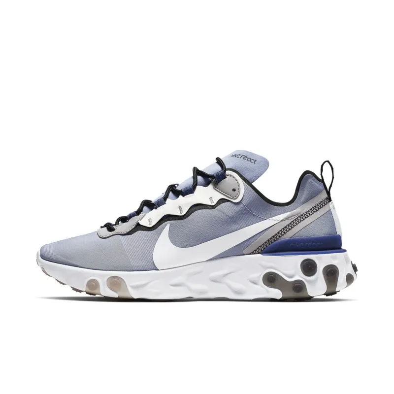 Nike React Element 55 Indigo Fog Mystic Navy Indigo Fog/Mystic Navy-Half Blue-White (BQ6166-402)