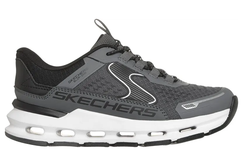 Skechers Slip-ins: Glide-Step Plus – Vista-Lane Sneaker Houtskool/Zwart
