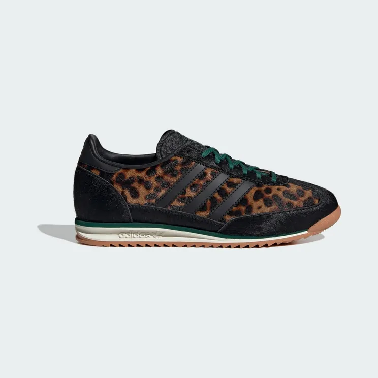 Adidas SL 72 OG Core Black / Off White / Collegiate Green “Leopard” (JI0187)