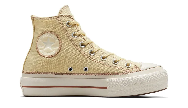 Converse Chuck Taylor All Star Lift Platform Contrast Stitching Open Sesame/egret/clay Pot