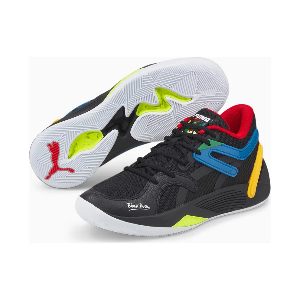 Men’s PUMA Trc Blaze Court Black Fives Black/Saffron (376637-01)