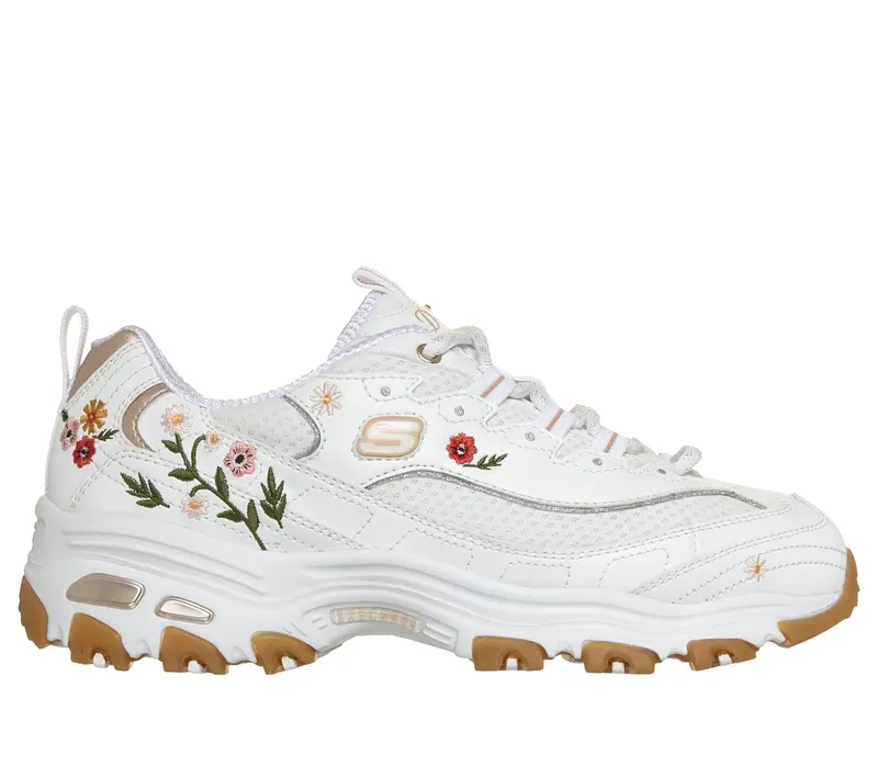 Skechers D’Lites – Spring Bloom Sneaker White