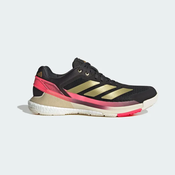 adidas Crazyquick Boost Padel “Core Black / Gold Metallic / Solar Turbo” (KJ1903)