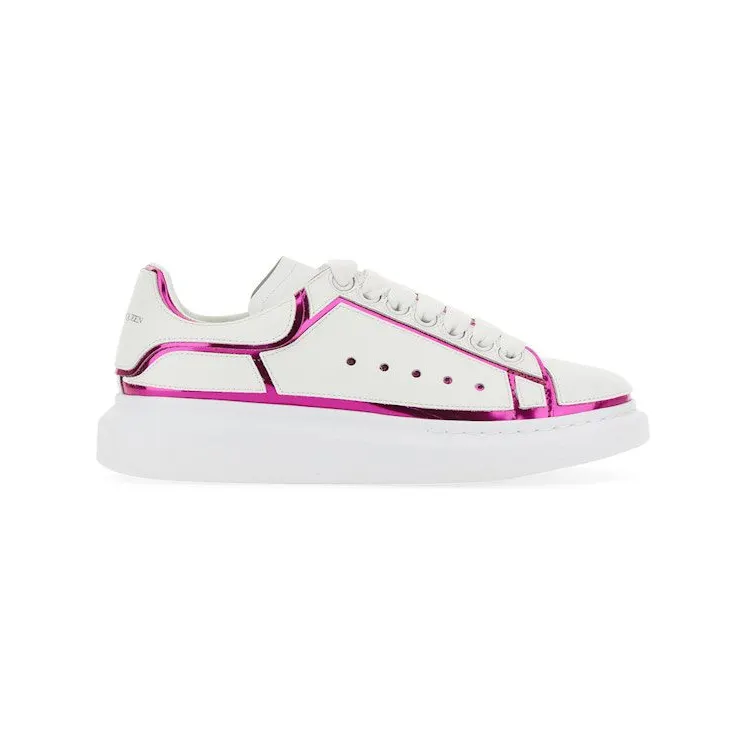 Alexander McQueen Oversized White Printer Pink Trim (708750WICGG9993)