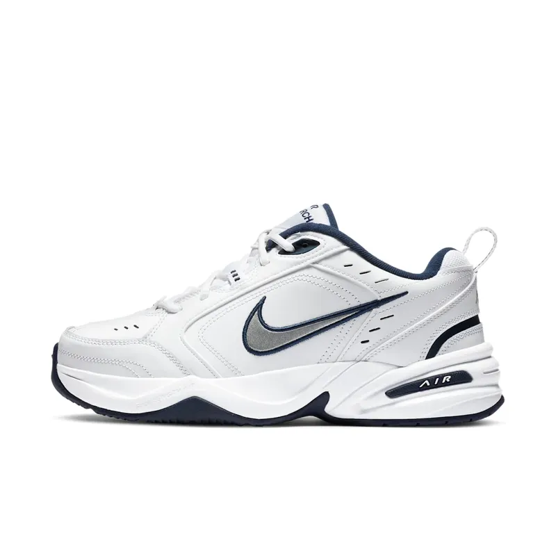 Nike Air Monarch IV White Navy White/Metallic Silver (415445-102)