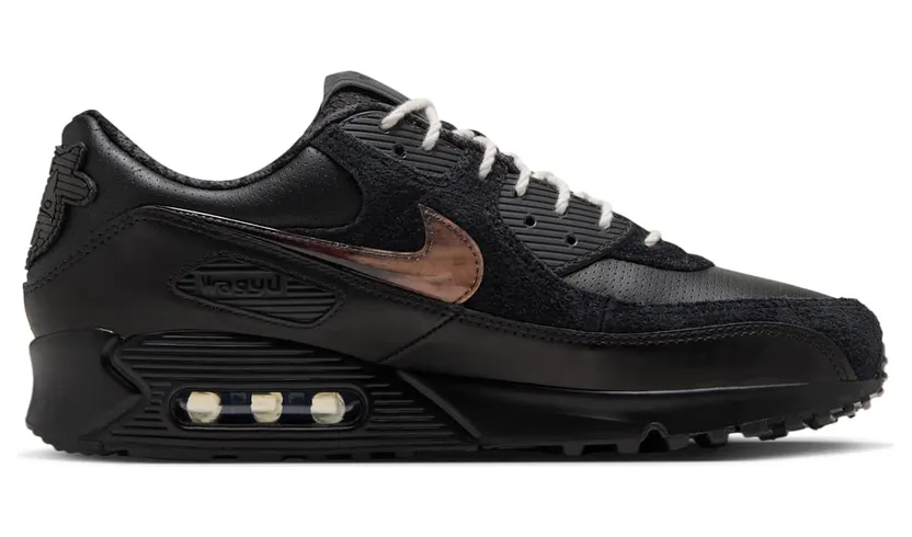 Wagyu x Nike Air Max 90: zwart op zwart met een gemarmerde Swoosh (3)