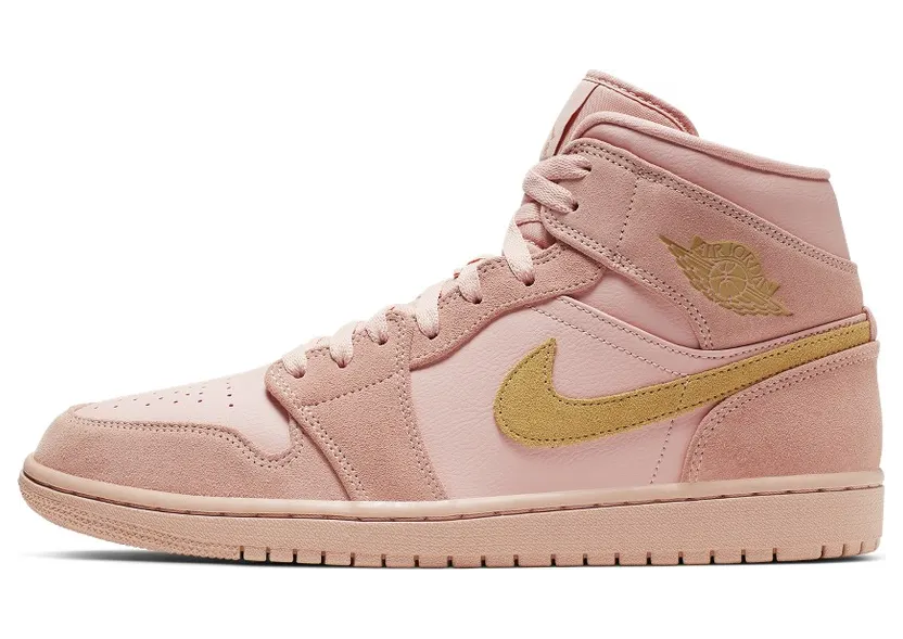 Air Jordan 1 Mid SE Coral Gold (852542-600)