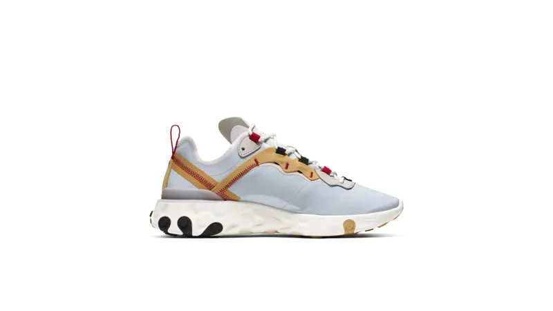 Nike React Element 55 Pure Platinum Club Gold Red Pure Platinum/Club Gold-Desert Sand (CK6682-001)