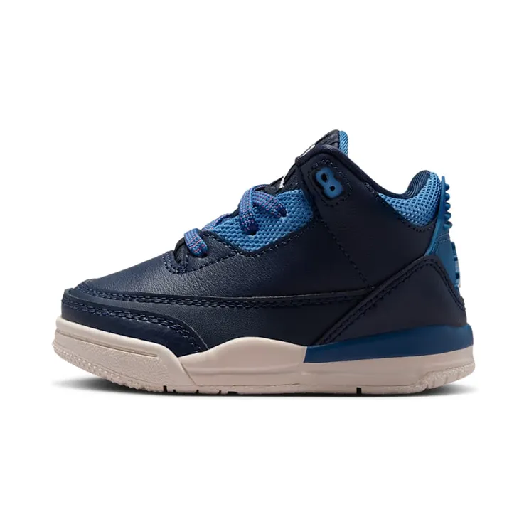 Air Jordan Three Obsidian / Track Red / Blue Beyond (HQ0782-400)