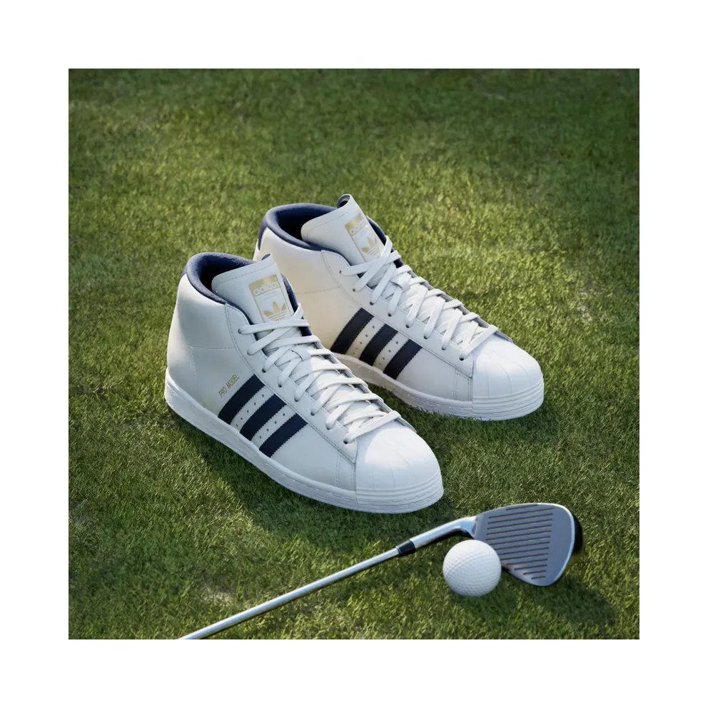 adidas Pro Model Midcut Spikeless Golf Chalk White Night Indigo (JQ7722)