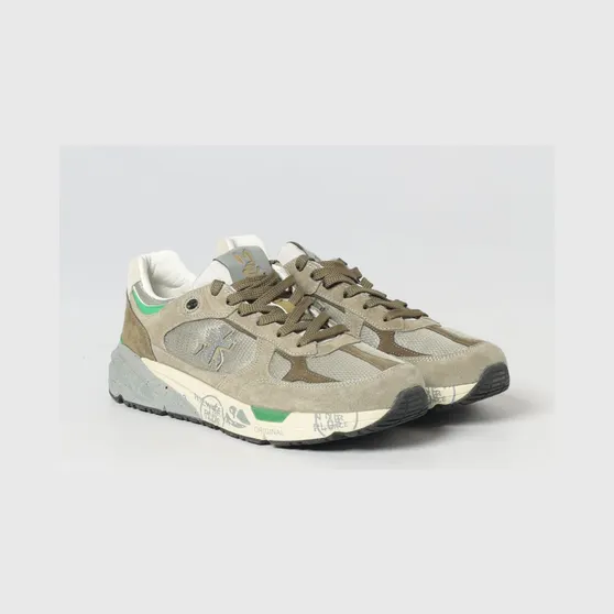 Premiata Mase Suede and Canvas Sneakers Grey (MASE258017)