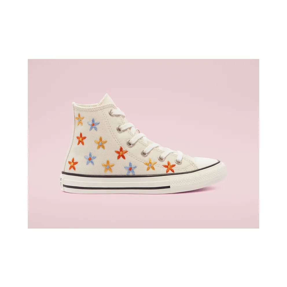 Converse Spring Flowers Chuck Taylor All Star High Top Black Black (671099C)