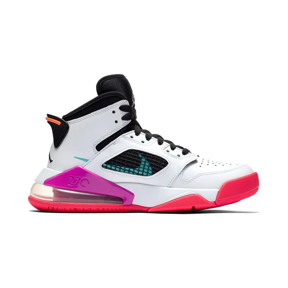 Jordan Mars 270 White Hyper Violet (GS) White/Black/Total Orange (BQ6508-102)