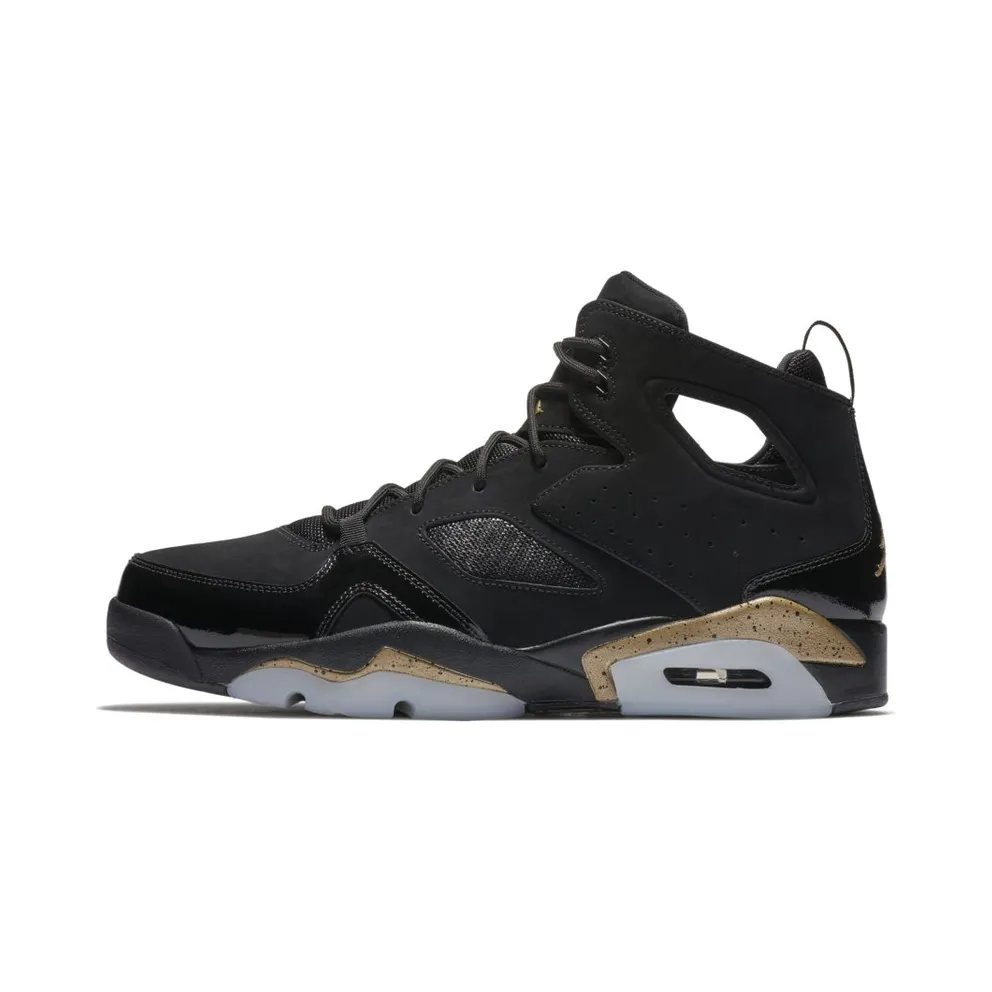 Jordan Flight Club 91 Black Metallic Gold Black/White-Metallic Gold (555475-031)