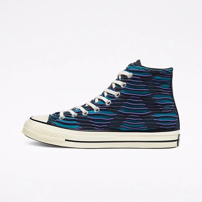Converse Blue & Purple Wavy Knit Chuck 70 High (168757C)