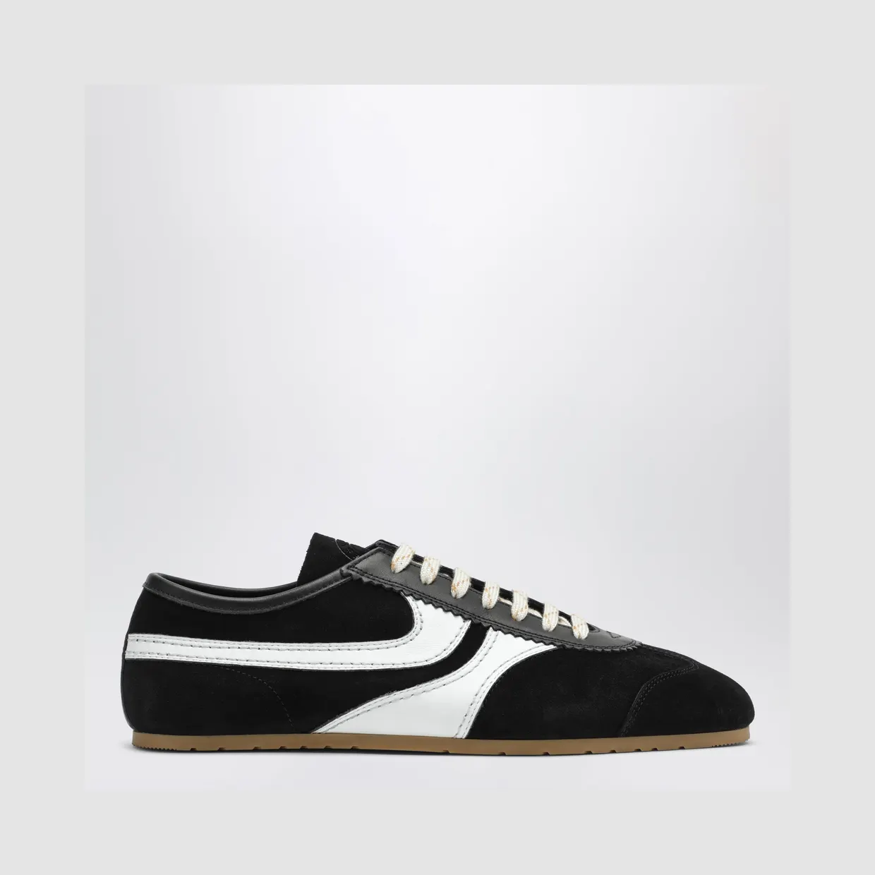 Dries Van Noten Schwarzer und weißer und Wildleder 0217000133/ (0217000133)