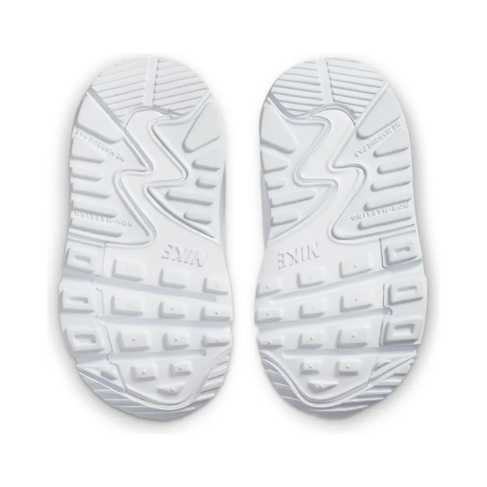 Nike Air Max 90 Leather Triple White (TD) White/Metallic Silver-White-White (CD6868-100)
