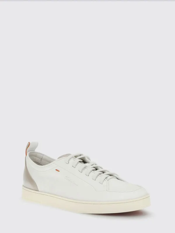 Santoni Leather Sneakers White (MBNO22184TIRTFRII80)