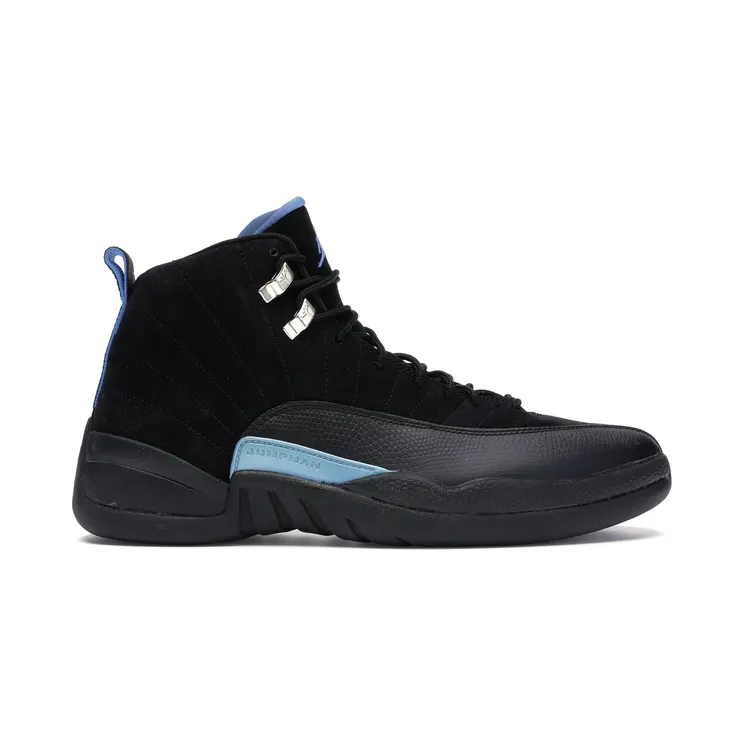 Air Jordan 12 Retro ‘Nubuck’ 2009 Black/White-University Blue (130690-018)