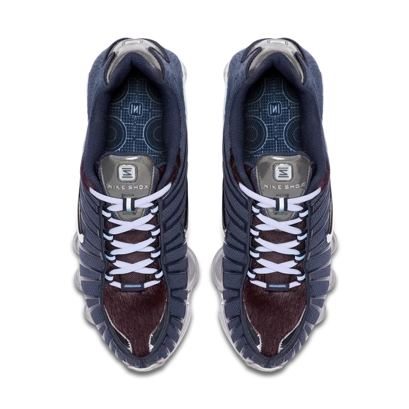 Nike Shox TL Python Pony Obsidian/Celestine Blue-Burgundy Ash-Metallic Silver (CQ4807-400)