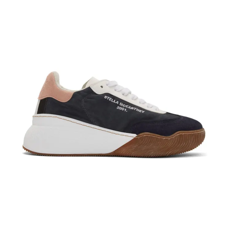 Stella McCartney Navy Loop Lace-Up Sneakers (800028N0027)