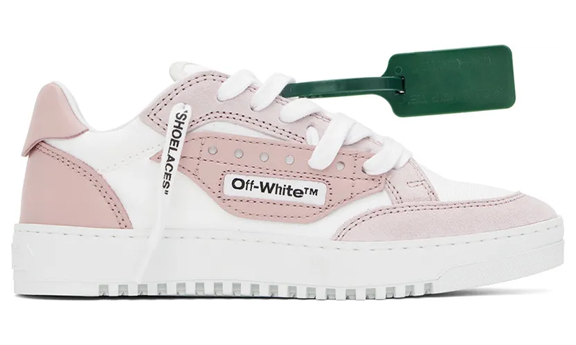 Off-White White & Pink 5.0 Sneakers (OWIA270F22LEA0010130)