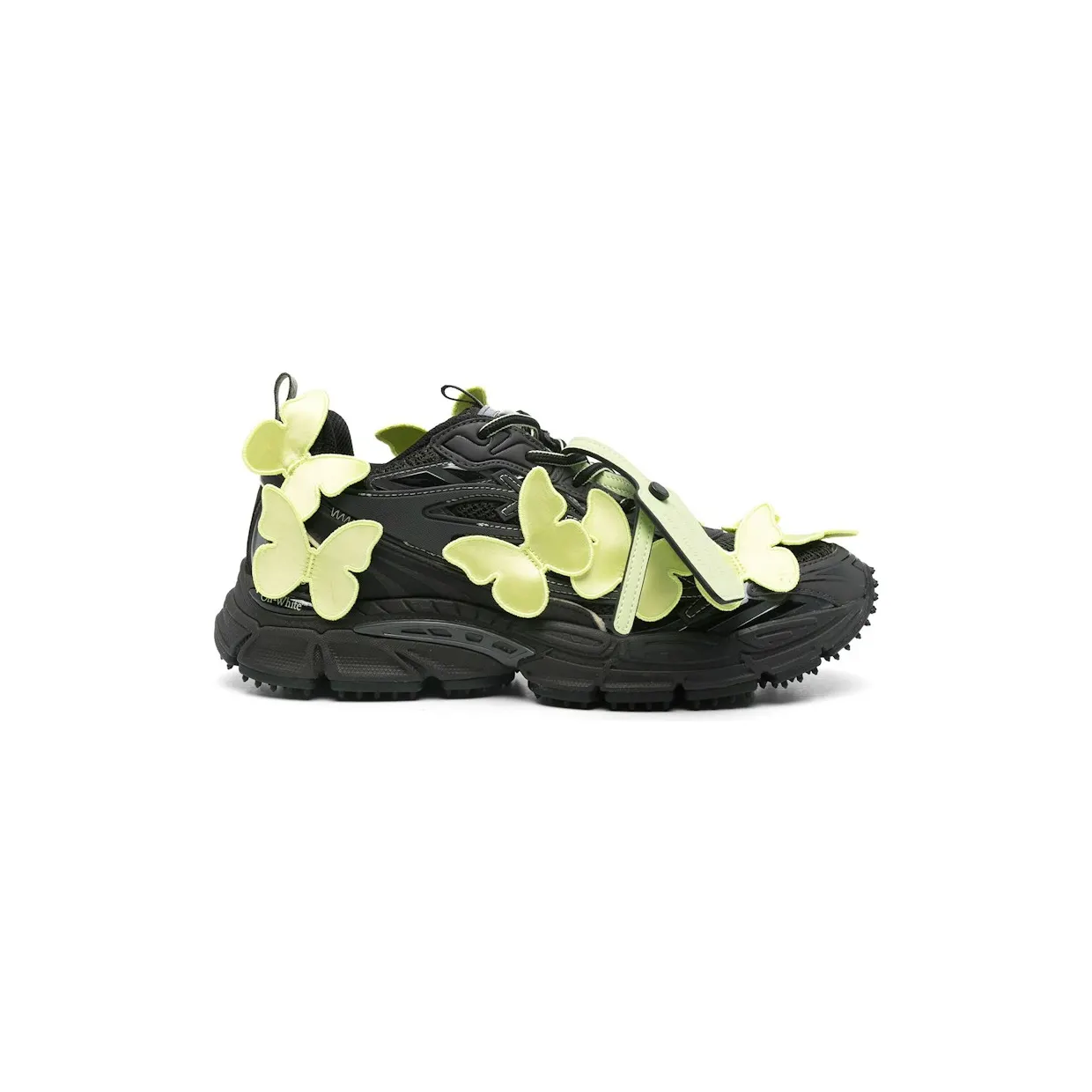 OFF-WHITE Be Right Back Black Green Butterflies (OMIA295W24FAB0021050)