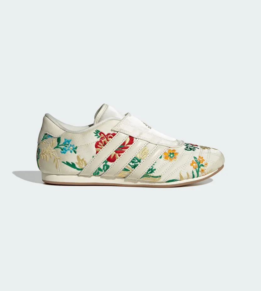 adidas Taekwondo Cream White Floral Embroidery (JR3705)