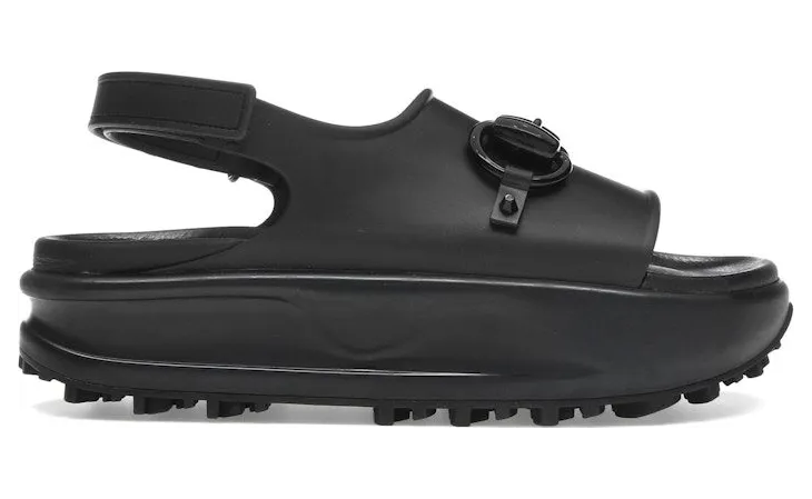 Gucci Interlocking G Platform Sandal Black (742435 JAAC9 1000)