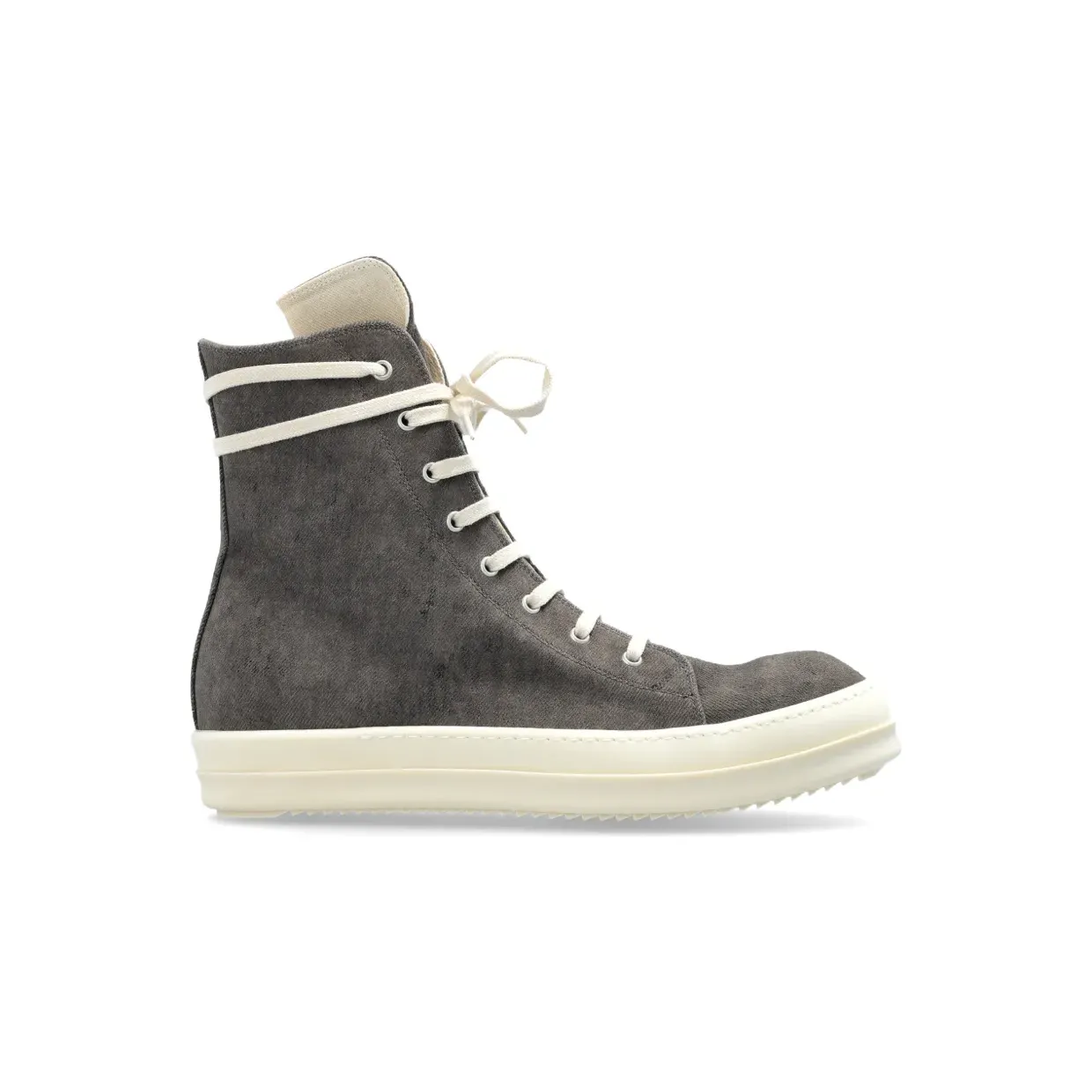 Rick Owens DRKSHDW Tower sneakers in dusty grey/milk white velvet-effect DU02F6807DRK/T_DARKS-341_600-46