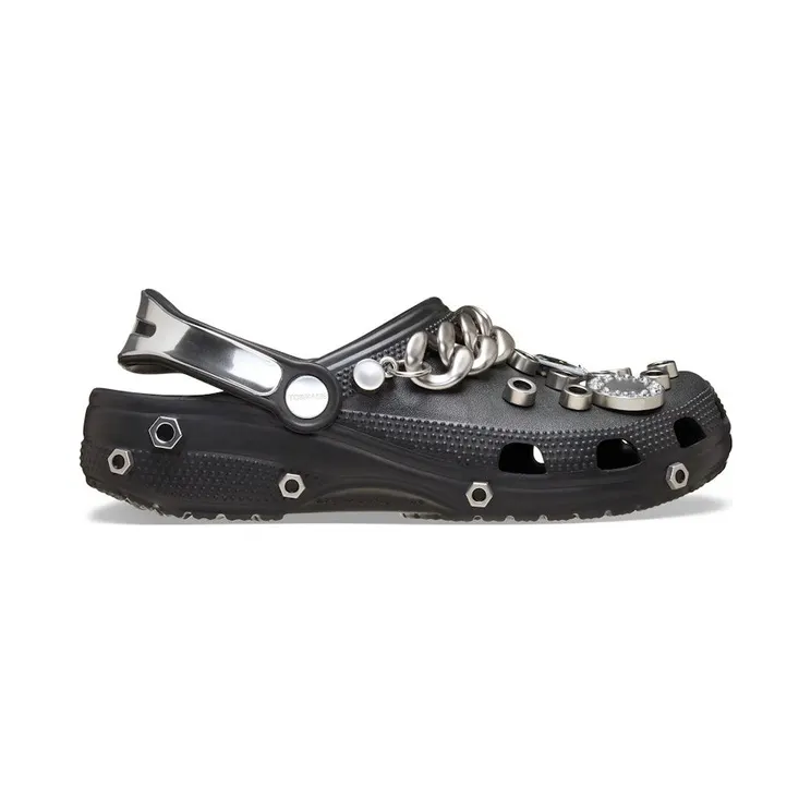 Crocs Classic Clog Louane Black Metallic Silver (211426-0C4)