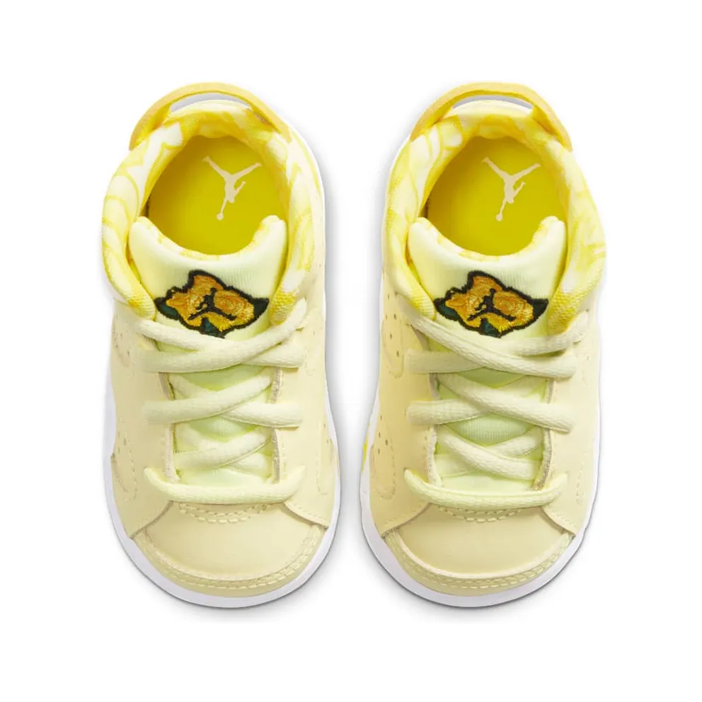 Jordan 6 Retro Dynamic Yellow Floral (TD) Citron Tint/Dynamic Yellow-Black-White (645127-800)
