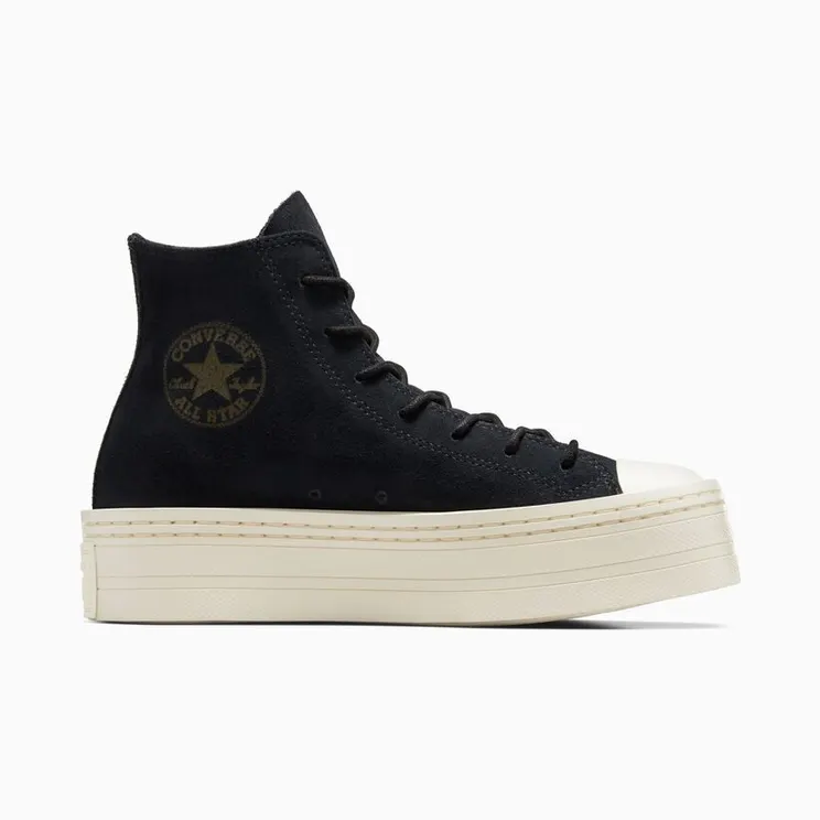 Converse Chuck Taylor All Star Modern Lift Platform Mono Suede Black/black/egret