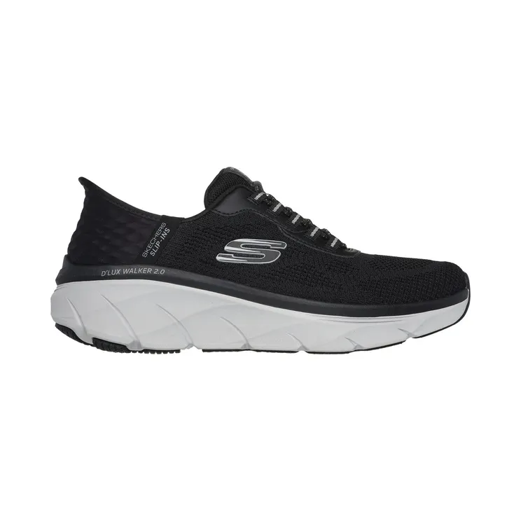 Skechers D’Lux Walker 2.0 Rezinate “Black / Grey” (232446BKGY)