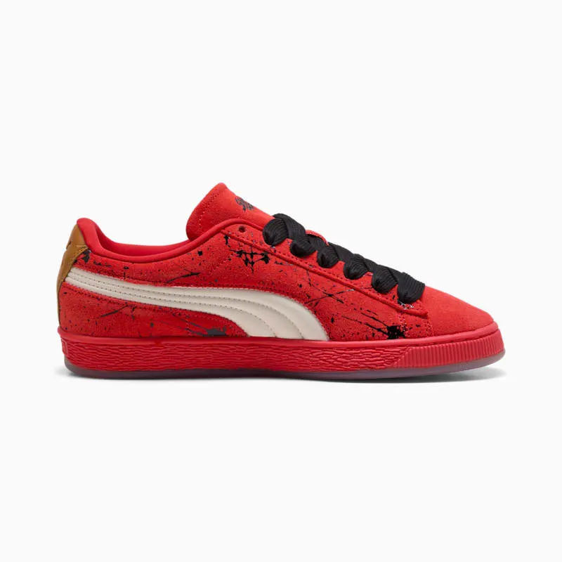 Street Fighter x Puma Suede “Ken Masters”: rood suède met een klap erin
