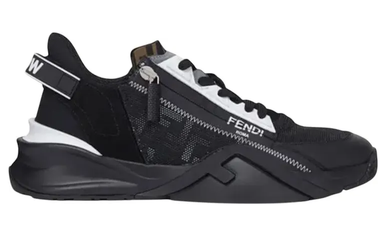 Fendi Flow Slip On Black White (7E1392AD78F1ED8)