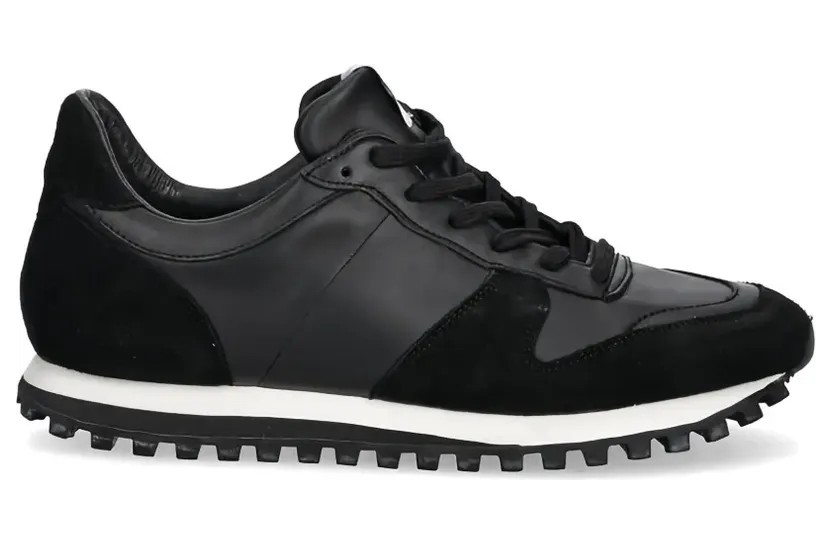 Novesta Marathon Sneakers mit Wildledereinsätzen – Schwarz (N87900301Y13Y615)