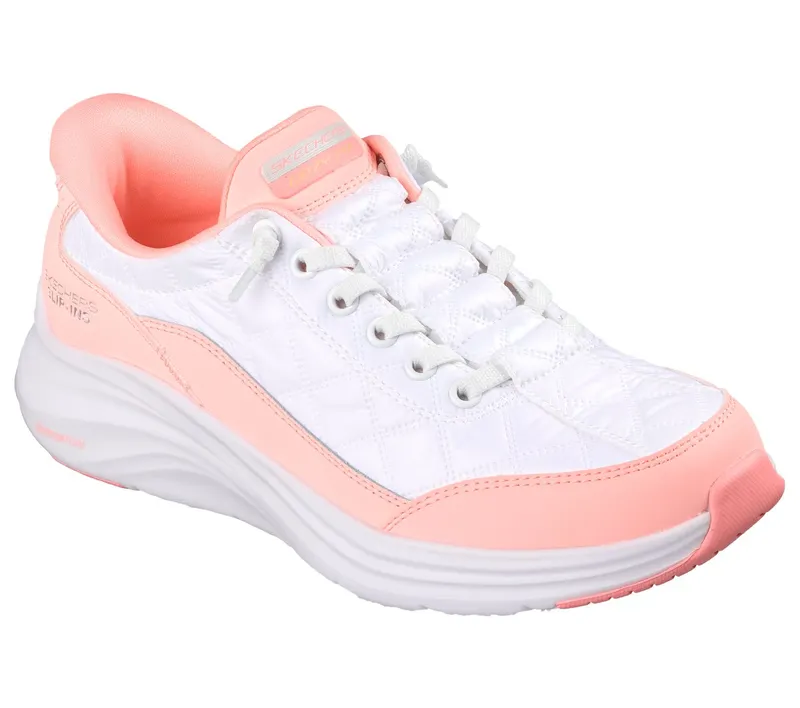 Skechers Slip-ins: Contour Foam Sneaker White/Coral