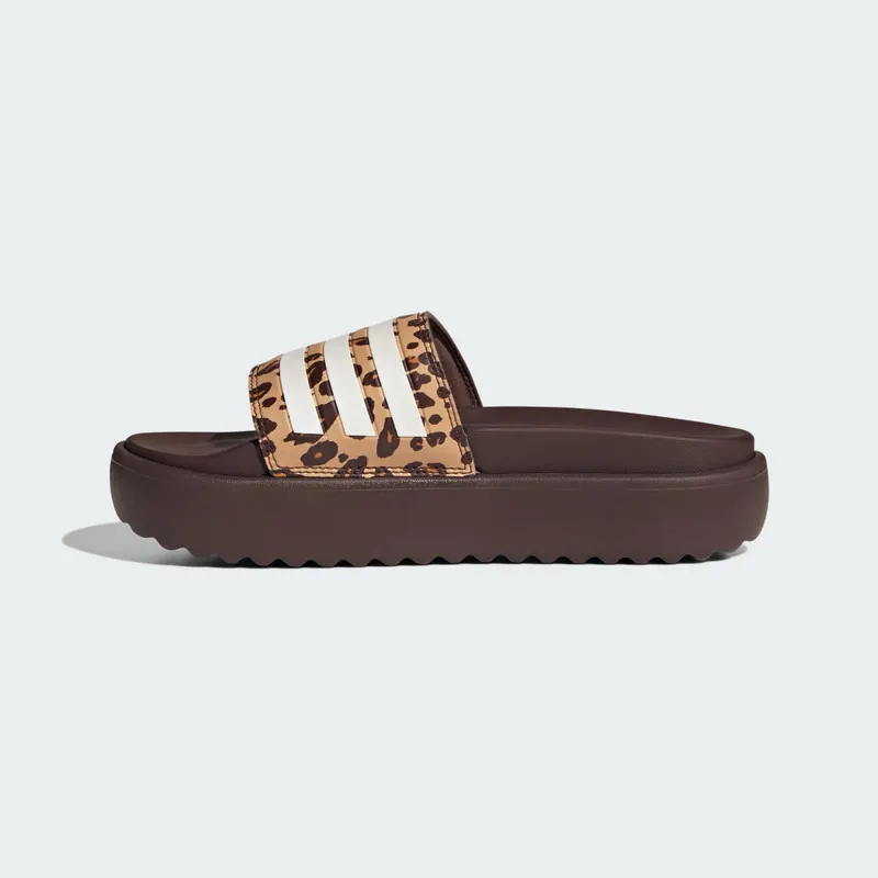 Adidas adilette Platform Slides Shadow Brown / Cloud White / Magic Beige (JR9234)