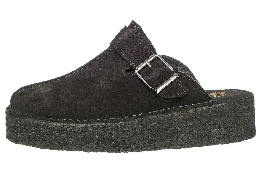 Clarks Originals Trek Wedge Mule Black Suede (26175869)