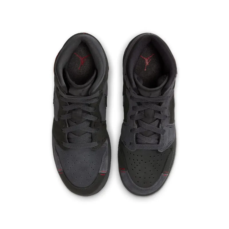 Air Jordan 1 Mid GS “BLACK SUEDE” (FQ7742-001)