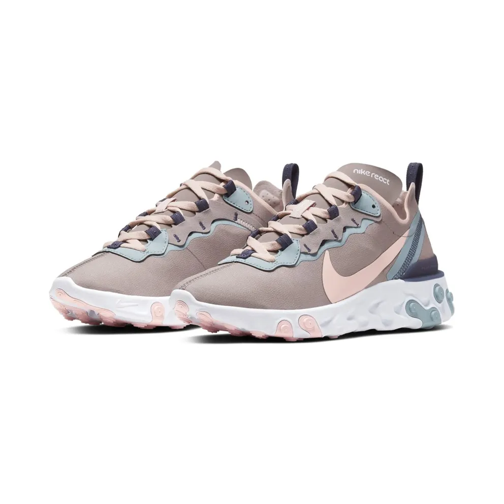 Nike React Element 55 Pumice Sanded Purple (W) Pumice/Sanded Purple-Ocean Cube-Echo Pink (CK0834-200)