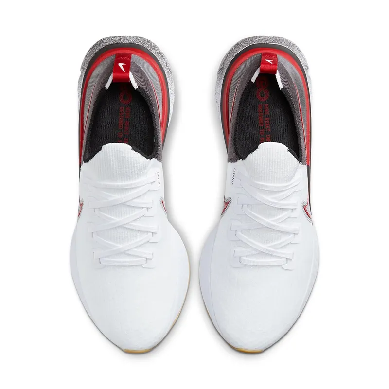 Nike React Infinity Run Flyknit White Light Brown White/Black/Gum Light Brown (CW5245-100)
