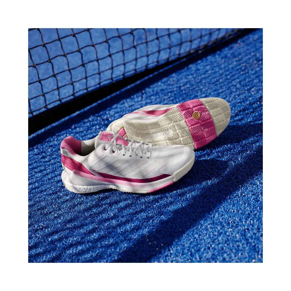 Adidas Crazyquick BOOST Padel Cloud White / Silver Metallic / Lucid Pink (JP9588)