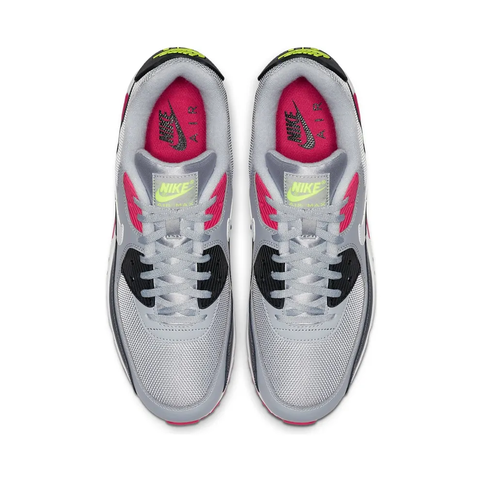 Nike Air Max 90 Wolf Grey Rush Pink Wolf Grey/Rush Pink-Volt-White (AJ1285-020)