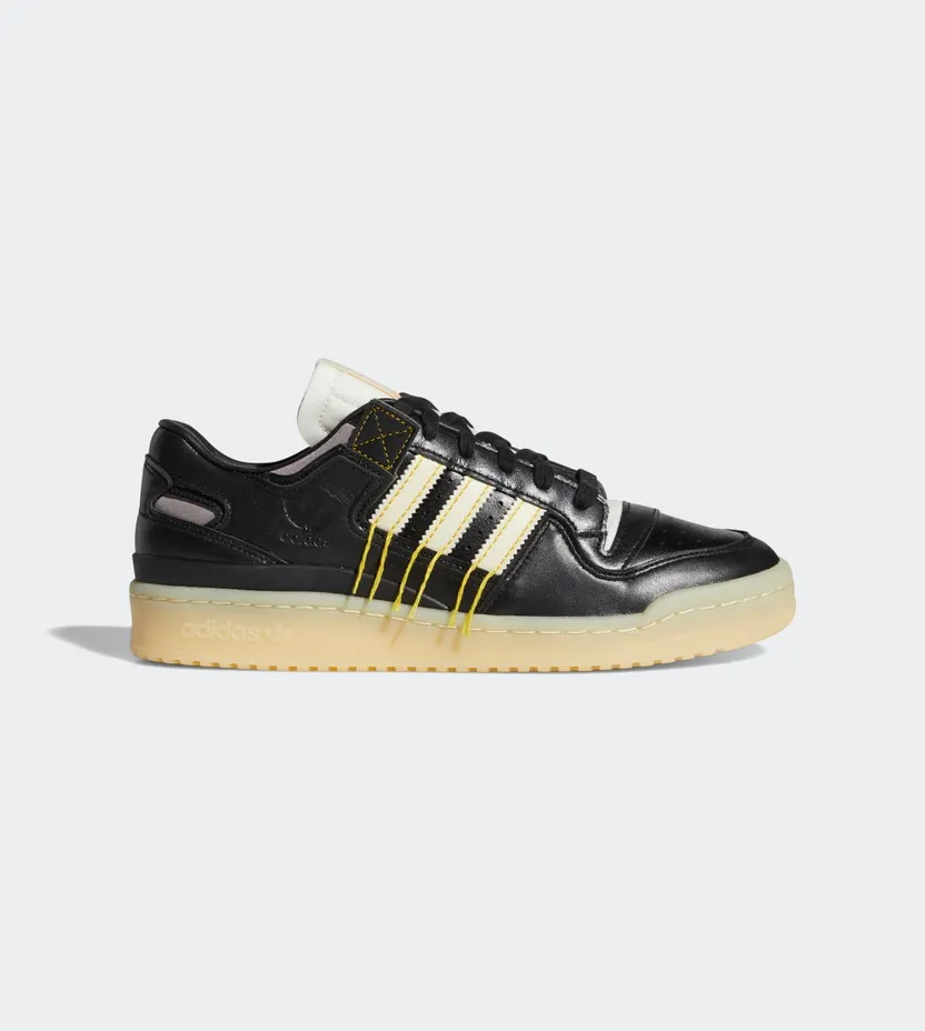 adidas FORUM 84 LOW PREMIUM Core Black / Cream White / Easy Yellow (FZ3773)