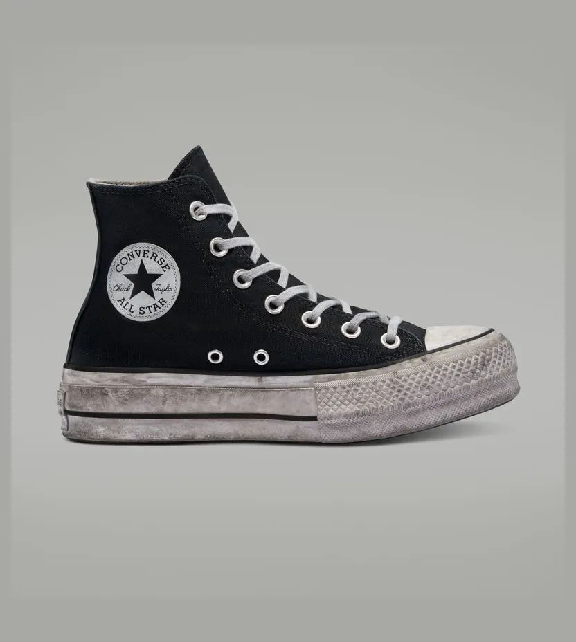 Converse Chuck Taylor All Star Platform Smoked Canvas High Top Black Smoke In/black (564527C)